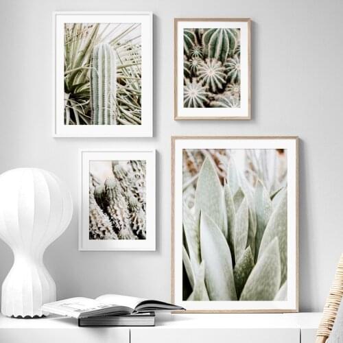 Green Plant tropic Cactus Flower Agave Wall Art Canvas Painting Nordic Posters And Prints Wall Pictures For Living Room Decor