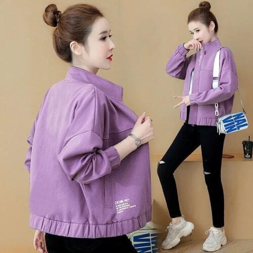 Women Sweater Solid Color Jacket 2021 Female Spring Autumn New Korean Version Of The Wild Loose Casual Slim Short Top Coat A132