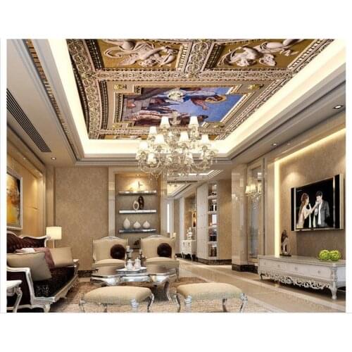 Customized 3d wallpaper 3d ceiling wallpaper murals classical Jesus painting zenith ceiling living room bedroom Ceiling mural