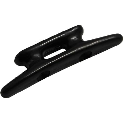 Marine Boat Cleats Open Base Cleats Marine Grade Nylon Plastic Black 3 inch