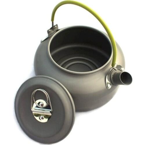 0.8L Outdoor Teapot Kettle Portable Climbing Aluminum Alloy Picnic Coffee Maker Camping Cooking Set Utensils
