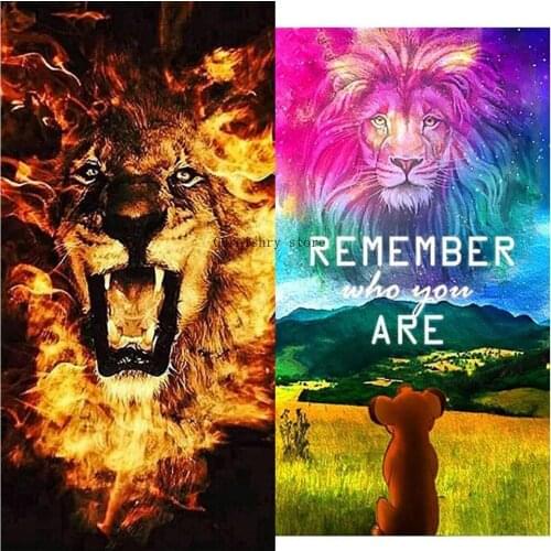 Diy 5D Diamond Painting Disney The Lion King Diamond Embroidery Full Mosaic Cross Stitch Kits Living Room Home Decor