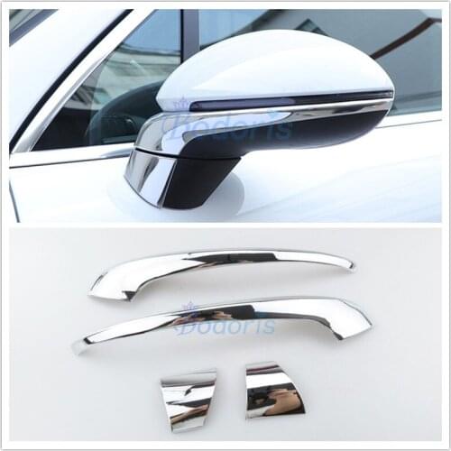 For LHD Porsche Cayenne Side 2018 2019 Wing Mirror Trim Door Rear View Overlay Protector Bumper Panel Auto Accessories