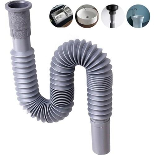 1 pc Flexible Water Pipe Wash Basin Drainage Pipes Lengthen Deodorant Prolong Water Pipes Plumbing Hoses