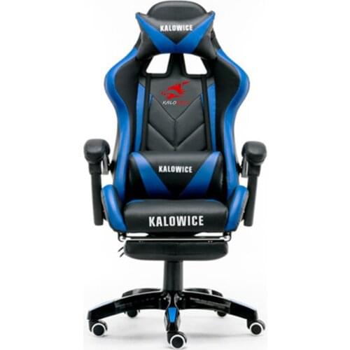 New racing synthetic leather gaming chair Internet cafe computer chair comfortable home chair Free shipping to Russia