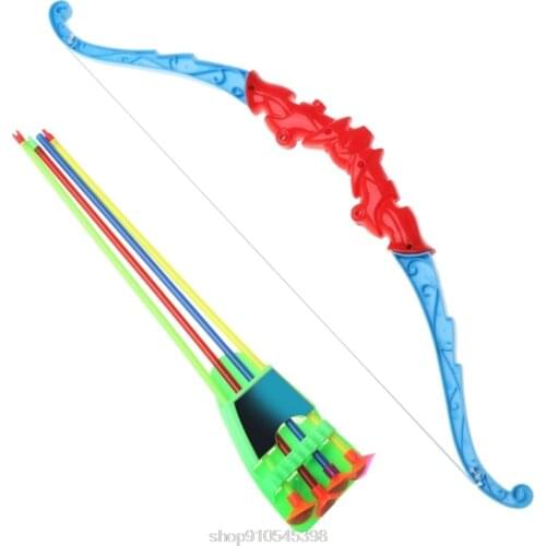 Outdoor Sports Archery Toy Bow With 4Pcs Soft Arrows Kids Toy Game Activity O08 20 Dropshipping