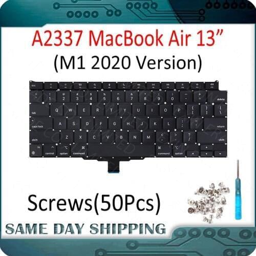 Laptop A2337 Keyboard Dutch Swedish Swiss Turkish Arabic Hungarian Italian for Apple Macbook Air Retina 13" M1 EMC3598 2020 Year