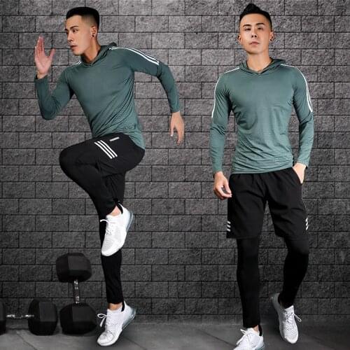 Compression sport suits men sport sport sports quick drying running clothing sets joggers training gym fitness workout set