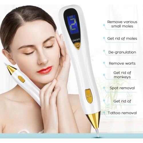 Laser Plasma Mole Tattoo Freckle Remover Pen Lcd Soft Removal Of Dark Spots Machine Skin Wart Tag Tattoo Remaval Tool Beauty