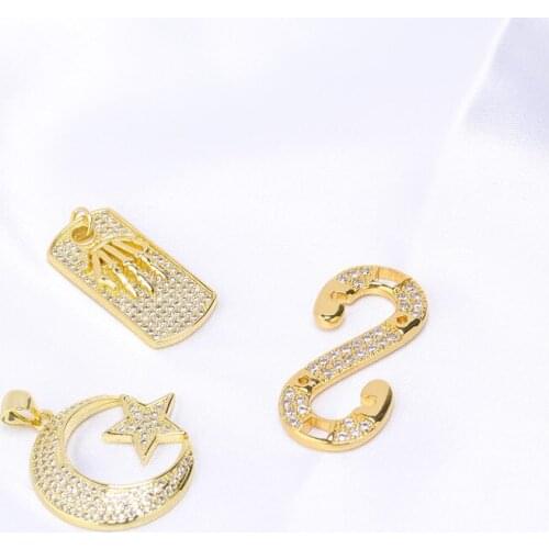 New Fashion Fits Original Charms Bracelet Bangles DIY Jewelry Handmade DIY Material Luxury Gold Color Necklace Pendant Making
