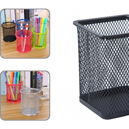 Wrought Iron Great Makeup Brushes Storage Holder Supplies Practical Pencil Container Large Capacity for Office