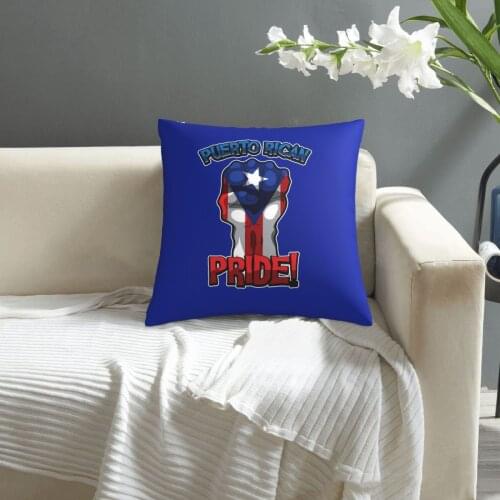 Puerto Rican Pride Puerto Rico Raised Fist pillowcase printed cushion cover sofa waist pillow pillow cover