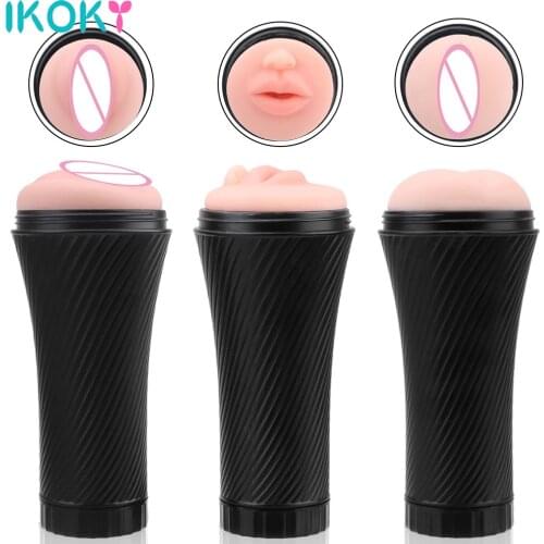 Realistic Vagina/Anal/Oral Sex Male Masturbator Erotic Adults Sex Toys Masturbation Cup for Men Intimate Goods
