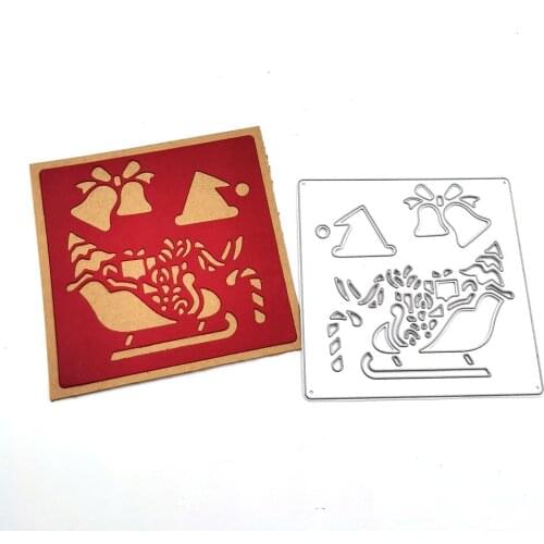 Julyarts Sled Bell Christmas Dies 2021 Mold For DIY Scrapbooking Album Paper Cards Decorative Crafts Embossing Die Cuts