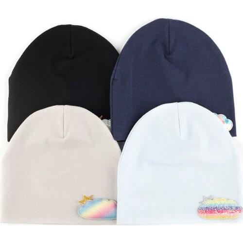 Cartoon Cloud Love Baby Hat For Boy Warm Winter Cap For Kids Girl Knit Beanie Solid Children Hats Autumn Infant Toddler Beanies
