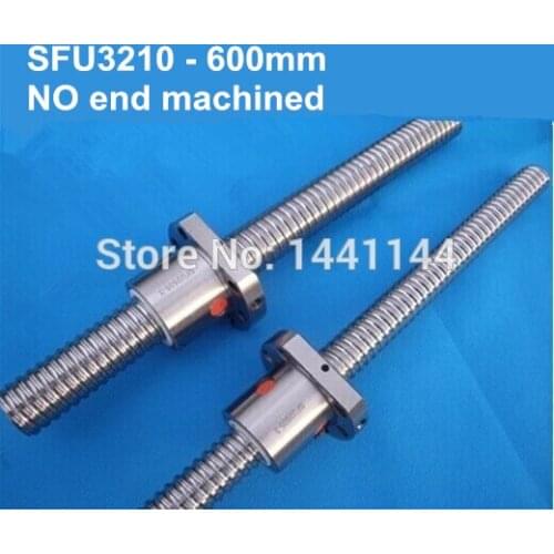 SFU3210 - 600mm ballscrew with ball nut no end machined
