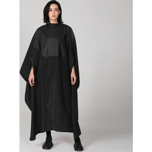 Extra Long & Thick Hidden Sleeves Hairdressing Cape Soft Smooth Silk Waterproof Dye Perm Apron Salon Barber Customer Cloth 1529