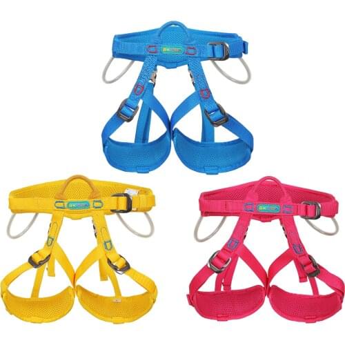 Thicken Climbing Belts for Kids Camping Outdoor Hiking Rock Half Body Safety Belt Climbing tree Harness Aerial Sports Equipment