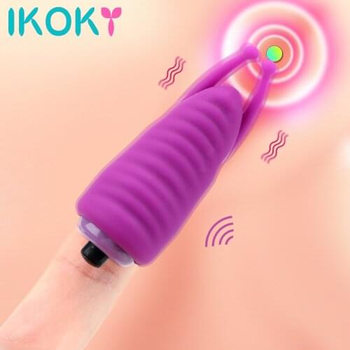 IKOKY G-Spot Finger Sleeve Vibrator Bee Tentacles Massage Clitoris Stimulation Female Masturbator Sex Toys For Woman