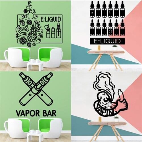 Fun Vegetable Fruit Vapor Bar Decorations Decal For Living Room Company School Office Decoration Accessories