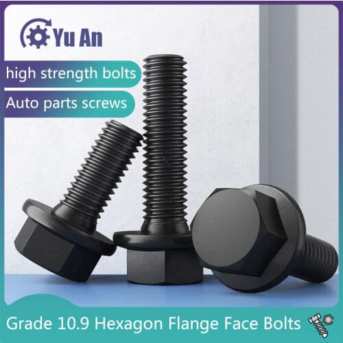 12.9-grade External Hexagonal Screw Alloy Steel High-strength Outer Hexagonal Half Tooth Bolt M12M14M16M18 1PCS
