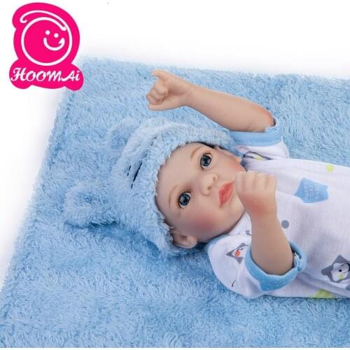 10 Inch Full Body Silicone Reborn Baby Dolls Alive Lifelike Open Eyes Dolls Realistic Bebe Reborn Babies Boy Toys for Kids