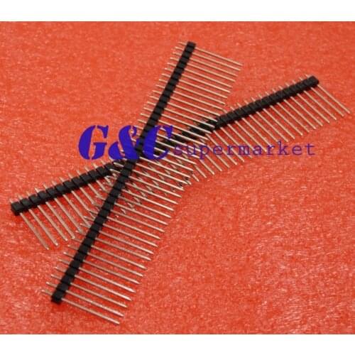 10pcs 1*40 40Pin 2.54mm 20mm Long Header Pin Male Breakable Pin Header