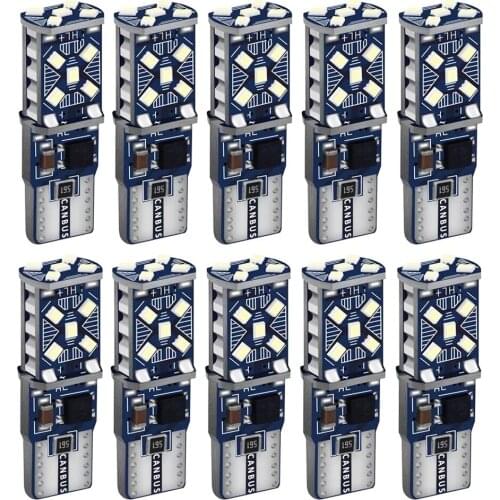 10x T10 LED W5W Canbus 194 168 Error Free LED Clearance Parking Light for BMW Audi Volvo Toyota Subaru Peugeot Nissan Kia Lada