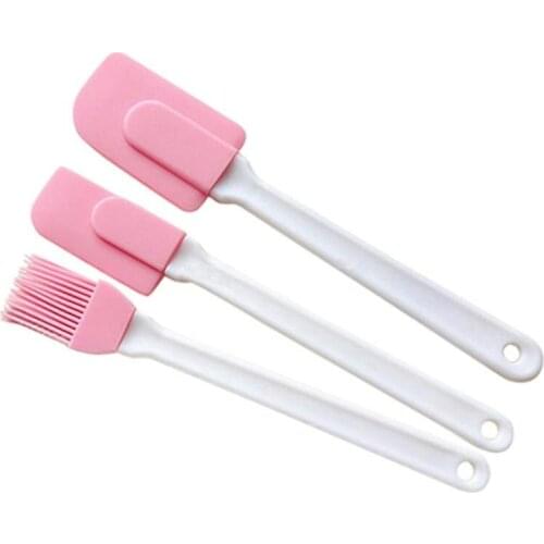 3pcs Silicone Spatula Baking Tool Silicone Cream Spatula Kitchen Accessories Pastry Supplies Cake Decor Tools Bakeware Knife