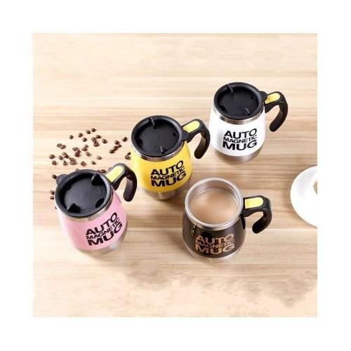 400/450ML Coffee Mug Stainless Steel Magnetic Self Stirring Automatic Milk Mixing Mugs Electric Lazy Smart Shaker Coffee Cup