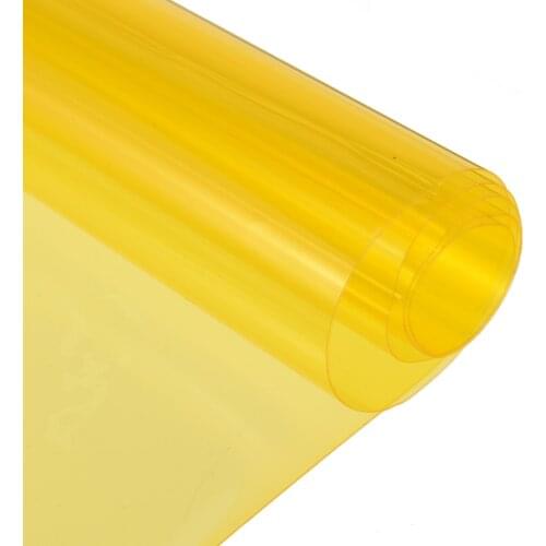 60x30CM Yellow Car Headlight Fog Light Vinyl Film Sticker Taillight Tint Smoke Film Sheet Sticker for Car DIY Decoration