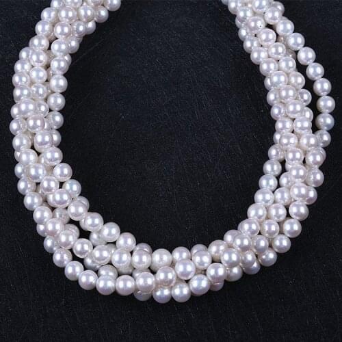 8-9mm AAAA Round Loose Chinese Akoya Freshwaterr Pearls Strand