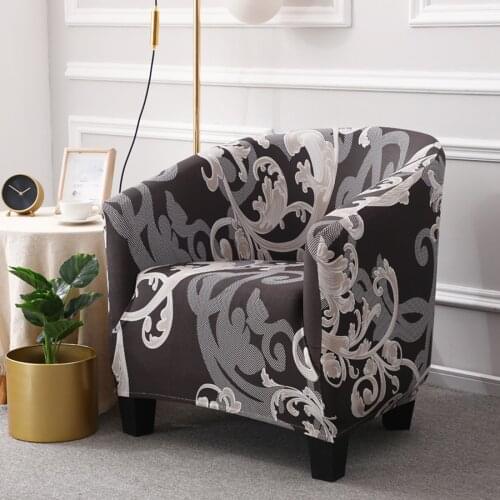 Tub Sofa Cover Stretch Spandex Club Armchair Covers Office Coffee Bar Tub Couch slipcover for Living Room Furniture Protector