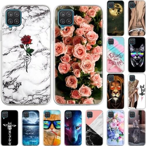 For Samsung Galaxy A12 A50 A40 A41 A31 A10 A70 A70S Case Soft Silicone Painted Cartoon Phone Cover For Samsung A50 A31 A12 Funda