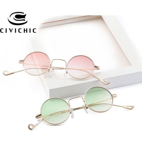CIVICHIC 2020 Chic Small Round Sunglasses Women Retro Oculos De Sol Mujer Hipster Street Snap UV400 Gafas HD Lens Eyewear E331