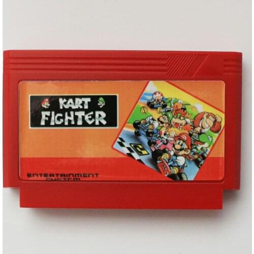 Kart figher 60 Pins Game Card For 8 Bit D99 Game Player