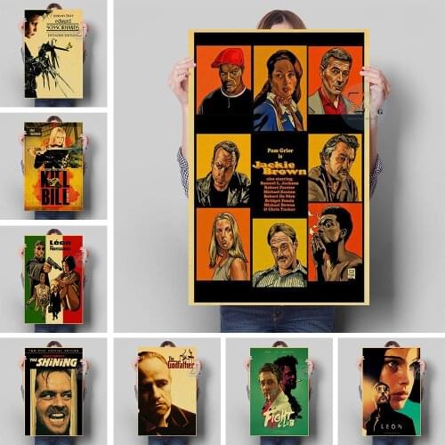 Classic Movie Pulp Fiction/Kill Bill/Fight Club Retro Poster Canvas Printing Art Wall Decoration Modern Home Room Decor Picture