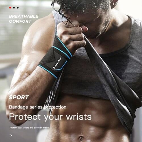 Wrapped Compression Wristband Fitness Weightlifting Silicone Non-slip Strap Exercise Protection Wrist Support Fitness Wristbands