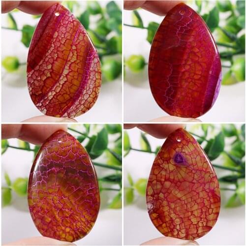 Beautiful Natural Green Dragon Veins Stripe Agates Pendant Multiple Shape Charms For Jewelry Making