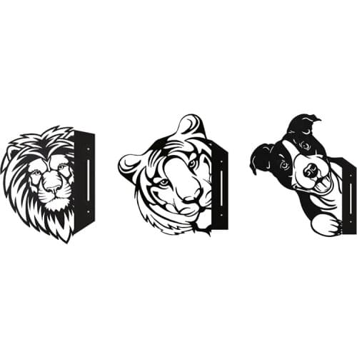 Farm Peeking Animals Metal Art Sculpture Farm Fence Art Wall Decor Outdoor Indoor Hanging Ornaments Garden Decor