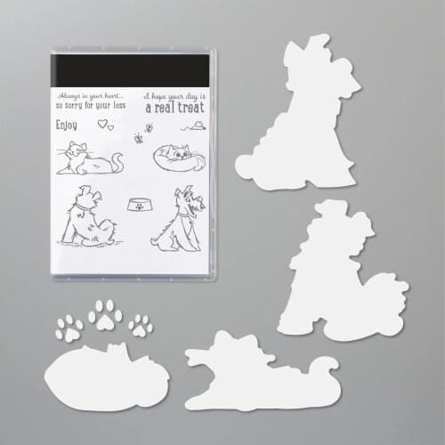 Lovely dogs cat metal cutting dies DIY crafts for making scrapbook album clear stamp stencil decoration
