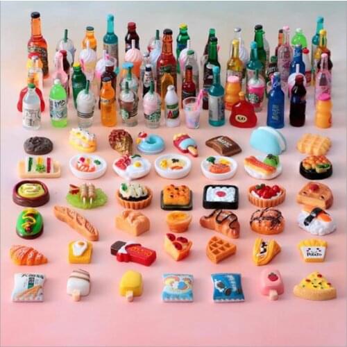 1/12 Scale Miniature Dollhouse Supermarket Food Snacks Ice Cream, Drink for Blyth Barbies OB11 Bjd Doll Decor Accessories
