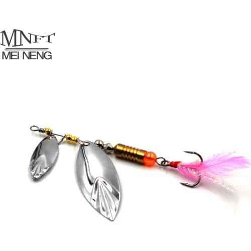 MNFT 6Pcs Treble Hooks Wobblers Spoon Sequins Metal Rotating Spinner Fishing Lure 4.2g/7g/10g Perch Pike Rotating Fishing Tackle