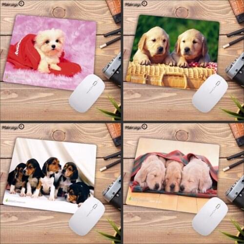 Mairuige Fashion Customized Cute Dog Animal Mouse Pad aming Anti-Slip Durable Rubber Mousepad for PC Optal Mouse 18x22cm 20x25cm