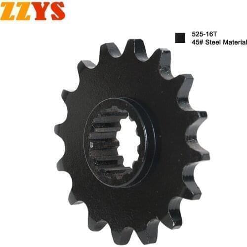 525 16T 525-16T Front Sprocket Gear Staring Wheels For Honda VF750F VF750 VF VFR Interceptor 750 VF750C V45 Magna Deluxe VFR750