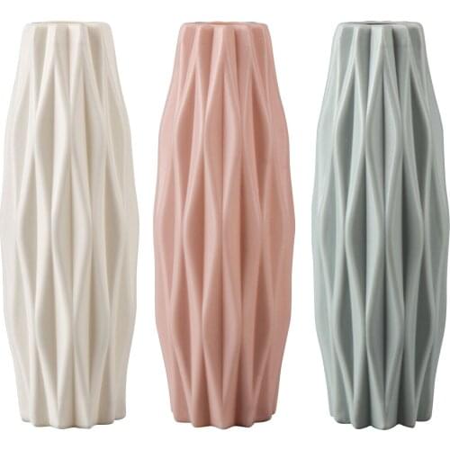 Plastic Dried Vase Nordic Flower Arrangement Container Easy To Clean And Maintain Perfect Home Decoration