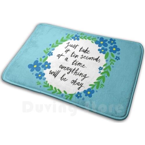 Ten Seconds | Blue Carpet Mat Rug Cushion Soft Non-Slip Unbreakable Kimmy Schmidt Kimmy Schmidt Ten Seconds 10 Seconds