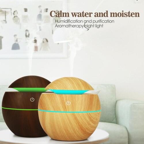 USB Electric Ultrasonic Humidifier Air Purifier Essential Oil Aroma Diffuser Color Changing LED Night Light For Office And Home