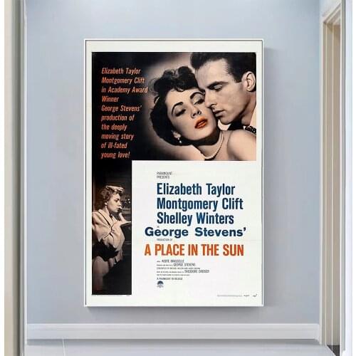 V0799 A Place in the Sun Vintage Classic Movie Wall Silk Cloth HD Poster Art Home Decoration Gift