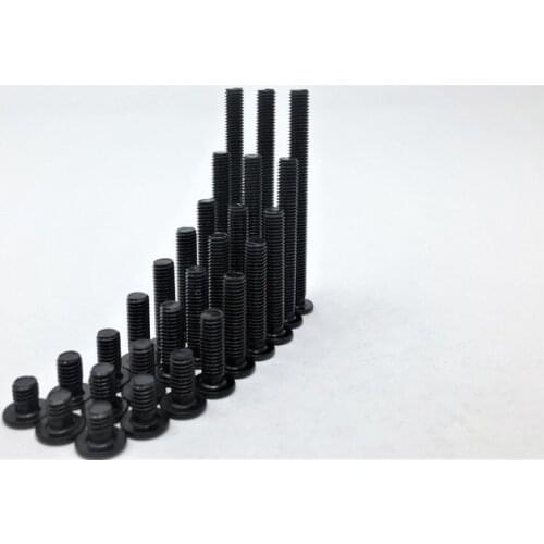 50pcs 3D printer DIY M5 Low Profile Screws M5*30/35/40/45/50/55/60/65mm Black Color